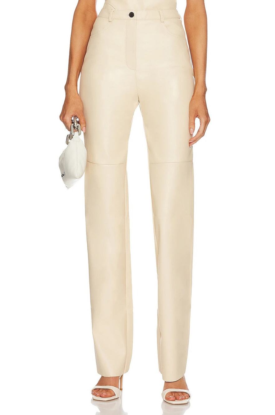 Cult Naked Killa Vegan Leather Trouser Pants Straight Leg Fall Winter Party XL